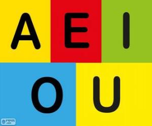 The Vowels A E I O U Puzzle Printable Jigsaw