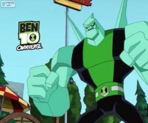 Diamondhead, Ben 10 Omniverse puzzle & printable jigsaw