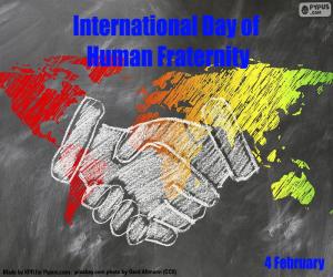 International Day of Human Fraternity puzzle & printable jigsaw