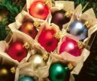 Christmas balls box