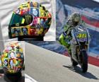 Valentino Rossi takes on his helmet to the people important to him.