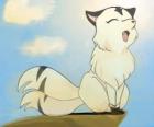 Kirara is a cat with two tails that can become a great flying demon tiger