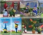 Several pictures of Gnomeo and Juliet