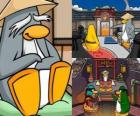 Sensei is a very wise penguin living in the Dojo and teaches them to be ninja penguins