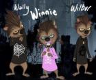 The Werewolf family. The puppies: Wally, Winnie and Willbur