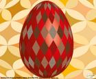 Easter egg with rhombus