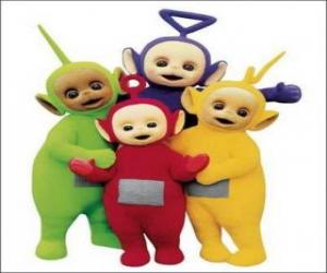 The Teletubbies: Laa-Laa, Tinky Winky, Po and Dipsy puzzle & printable ...