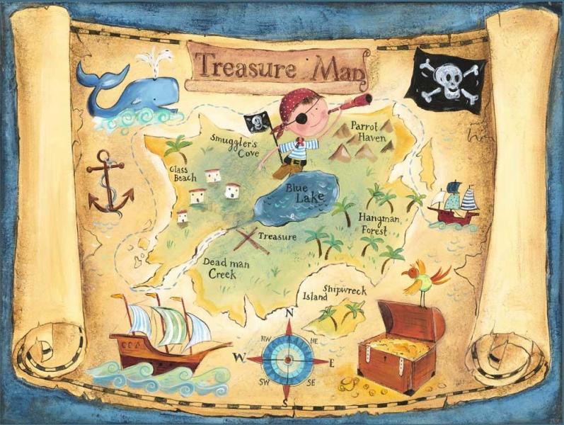 Treasure map puzzle