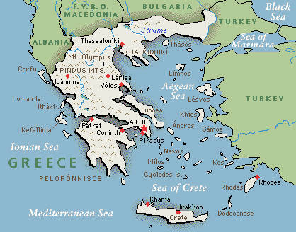 Map of Greece puzzle