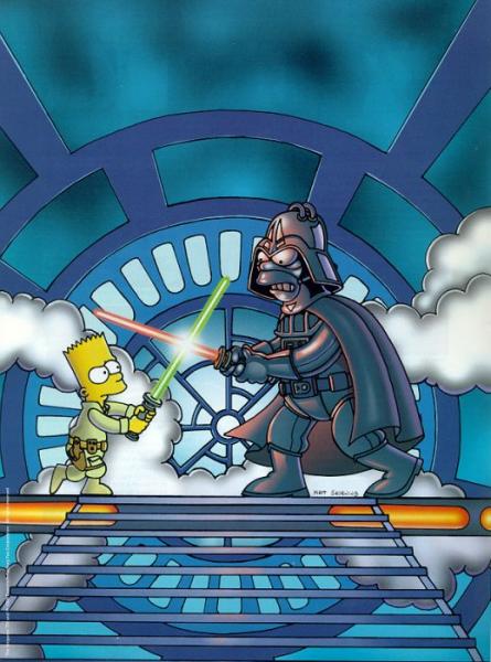 the simpsons - star wars puzzle