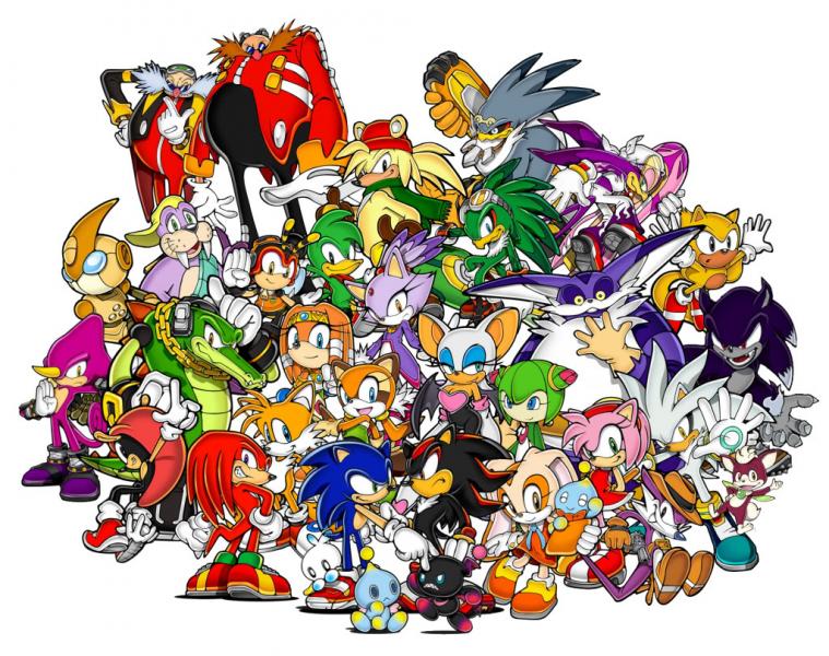 sonic and all his friends/enimies puzzle