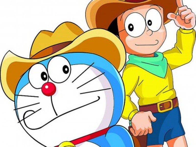 doraemon&nobita cowboy  puzzle