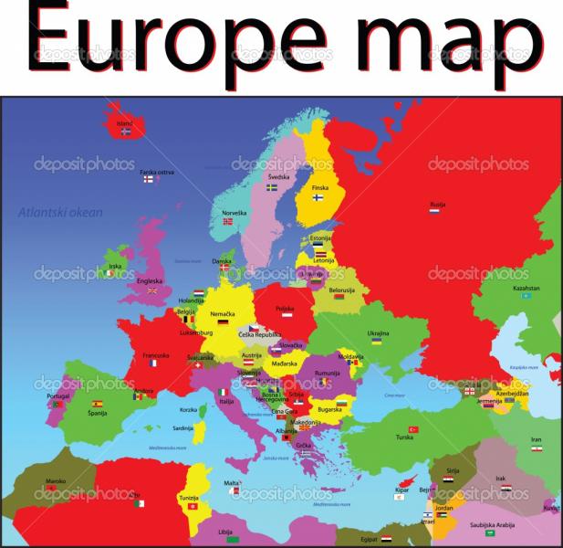 Europe map puzzle