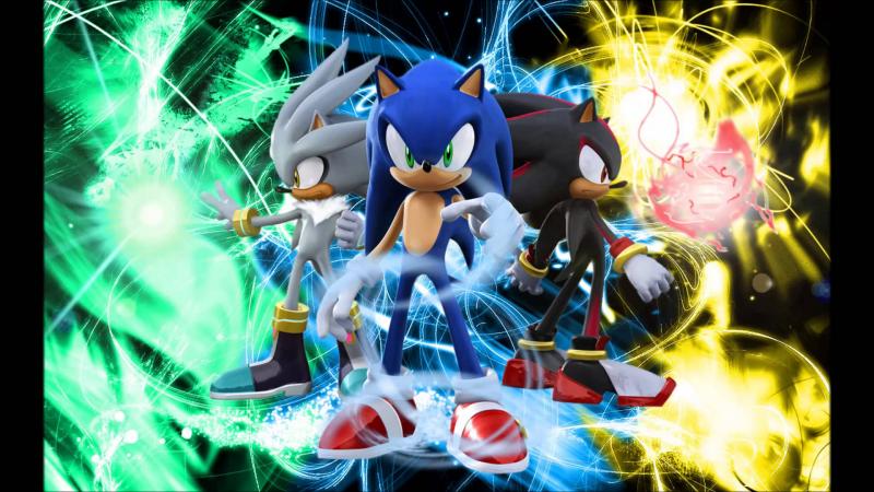 Sonic,Silver and Shadow the three hedgehogs puzzle