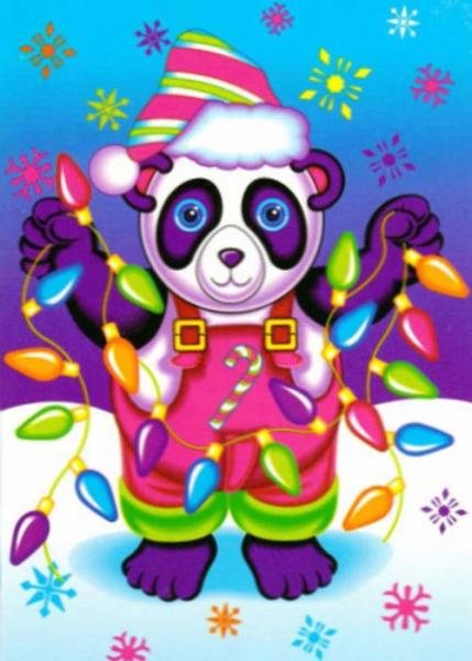 Lisa Frank Christmas Bear puzzle