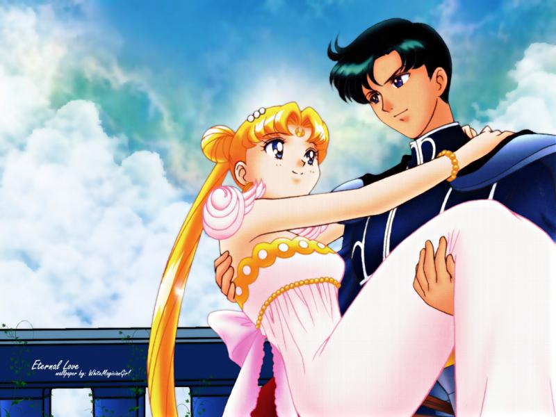 Sailor Moon - Príncipe Endimion cargando a Princesa Serena puzzle