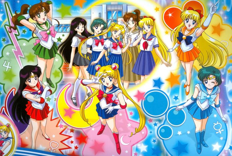 Sailor Moon - Sailor Scouts / Guerreras de la Luna Llena puzzle