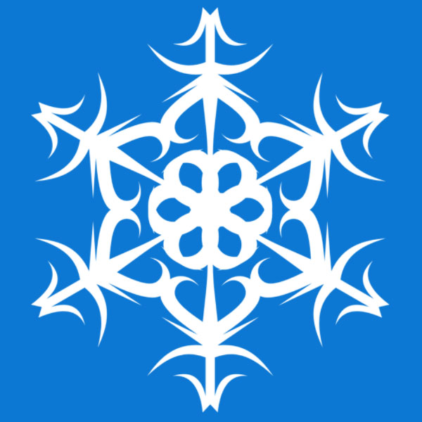 Snowflake puzzle 6 x 6 puzzle