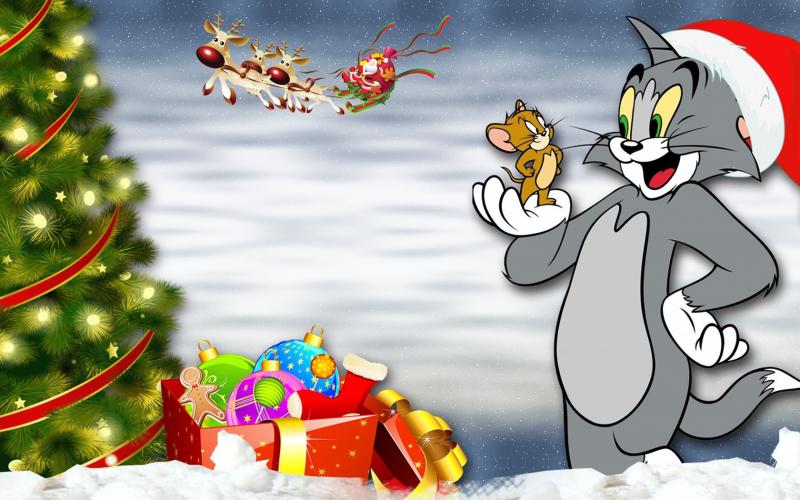 Tom and Jerry Christmas Puzzle puzzle