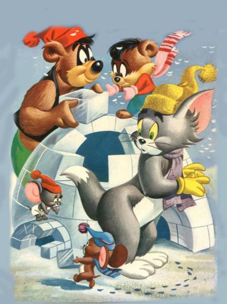 Tom and Jerry Winter Puzzle puzzle