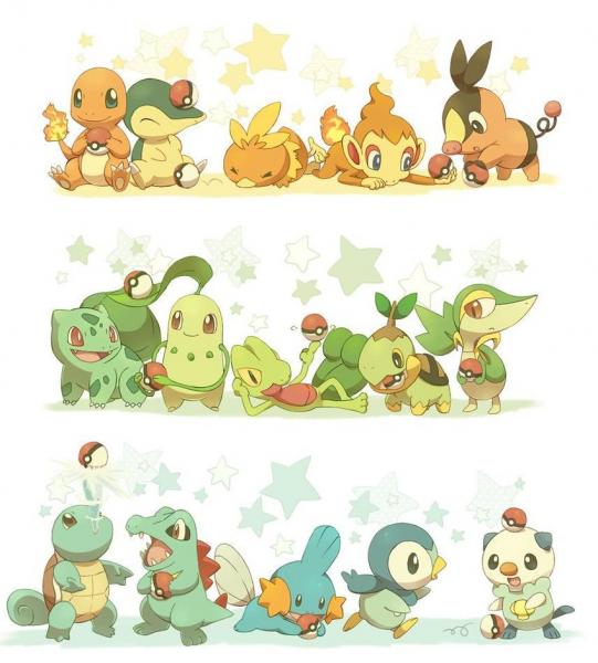 some starter pokemon puzzle