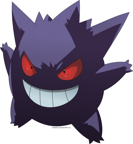 Gengar Ghost-Poison Pokemon puzzle