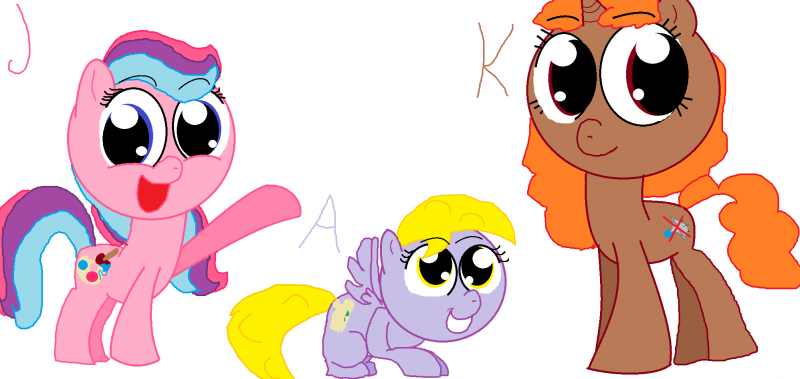 This is me and my sisters as ponies. puzzle