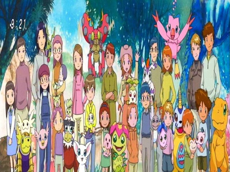 Digimon Group together puzzle  puzzle