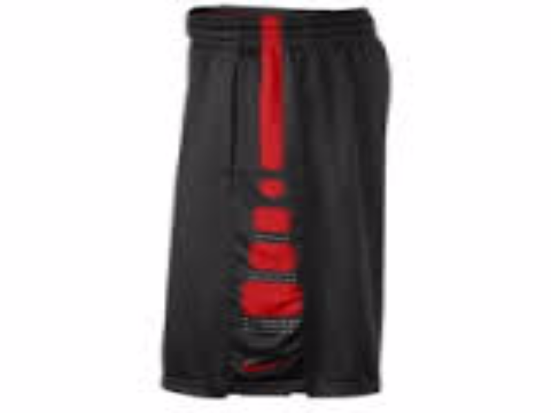 nike black shorts whith red puzzle