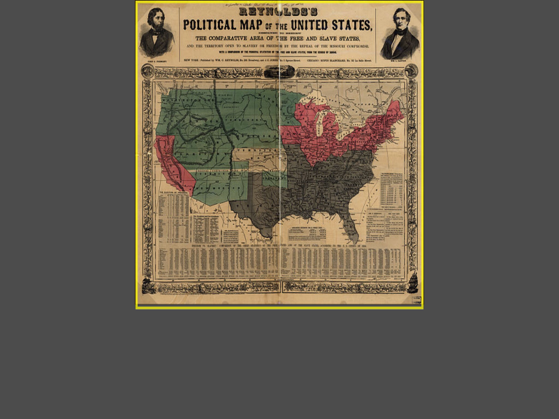 Reynolds's Political Map of the United States 1856 puzzle