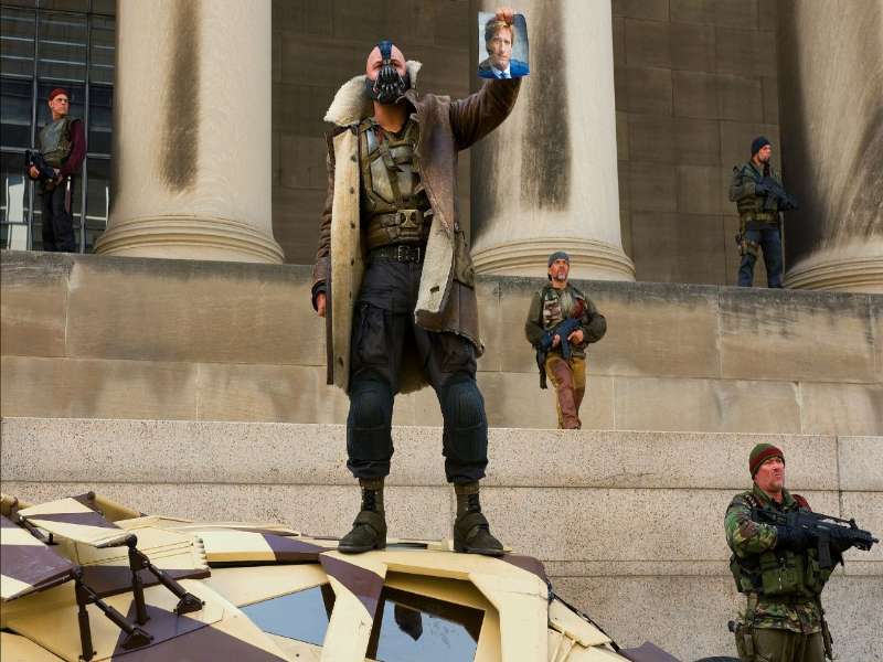 Bane holding Harvey Dent's picture. puzzle