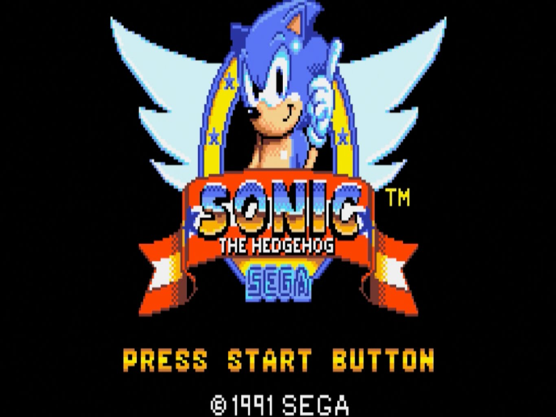 Sonic title form game gear puzzle