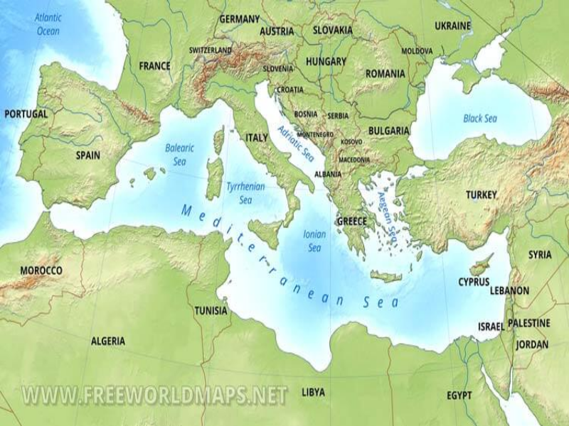 Map of the Mediterranean Region puzzle