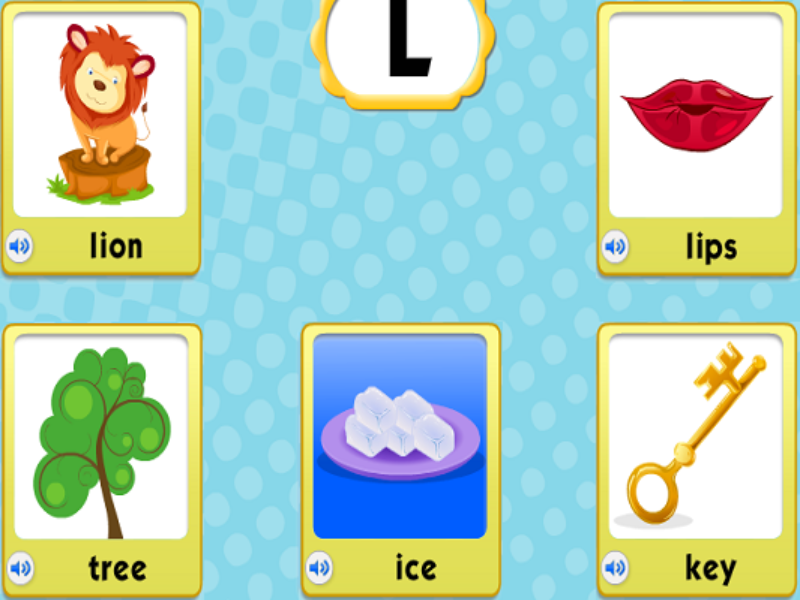 lion lips tree ice key puzzle