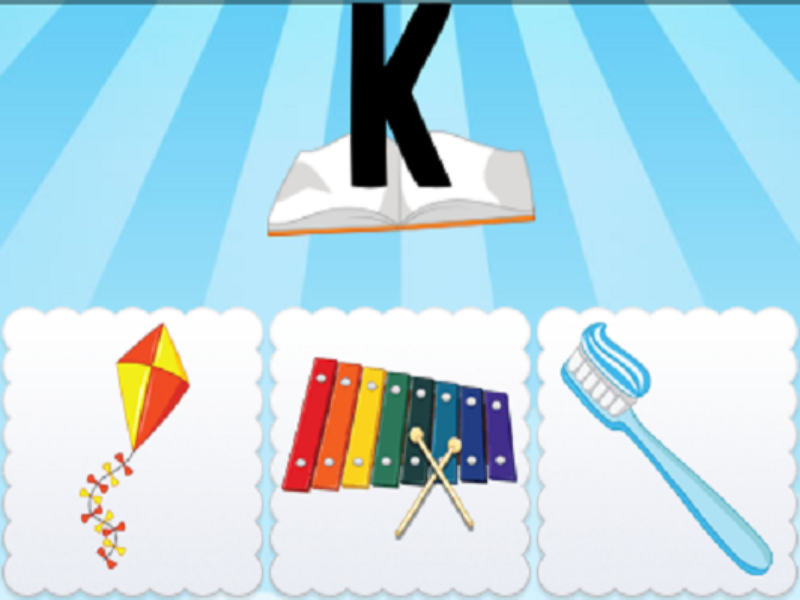 k kite xylophone toothbrush puzzle