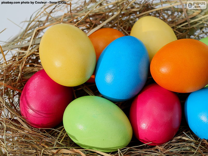 Easter eggs - 12 pieces puzzle