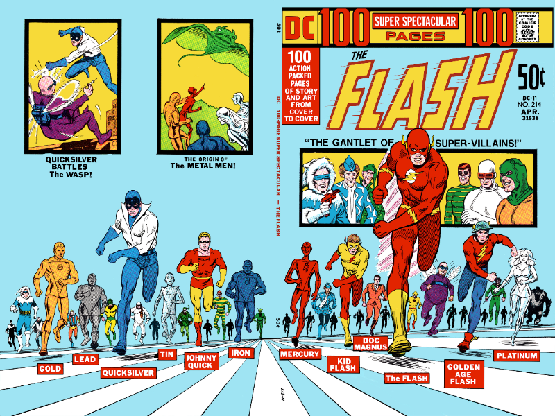 The Flash, Kid Flash and Other Super-Heroes puzzle