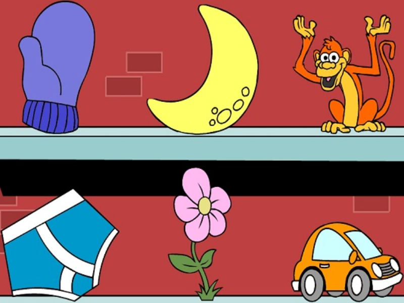 mitten moon monkey underwear flower car puzzle