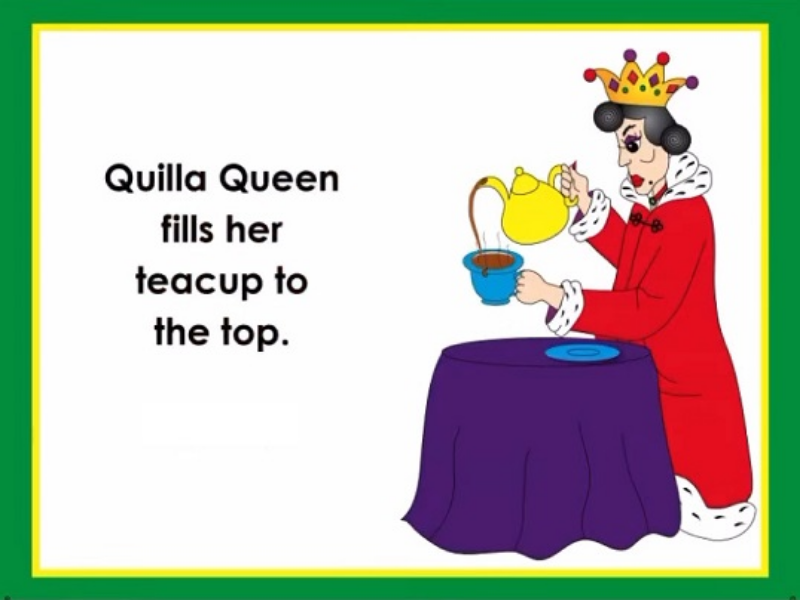 quilla queen fills her teacup to the top puzzle