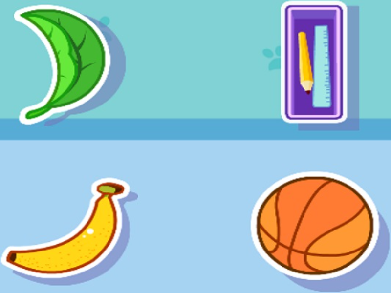 leaf pencil box banana basketball puzzle