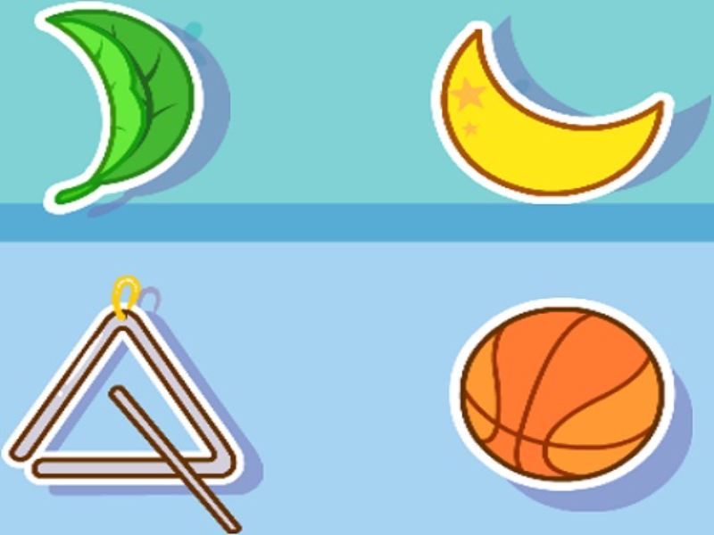 leaf moon triangle basketball puzzle