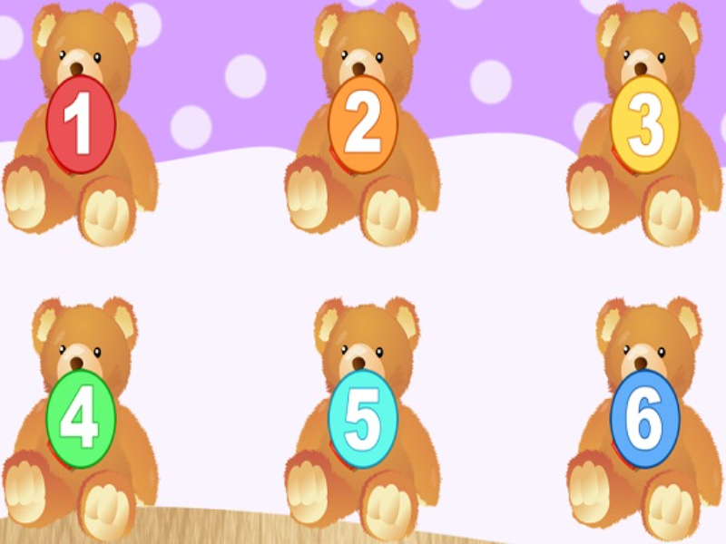 six teddy bears puzzle