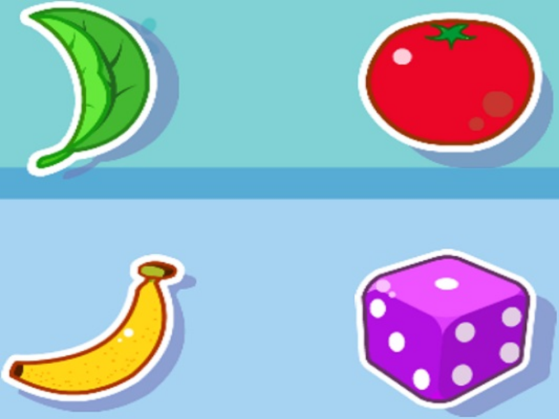 leaf tomato banana dice puzzle