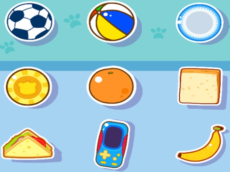 soccer ball beach ball plate coin orange bread sandwich phone banana puzzle