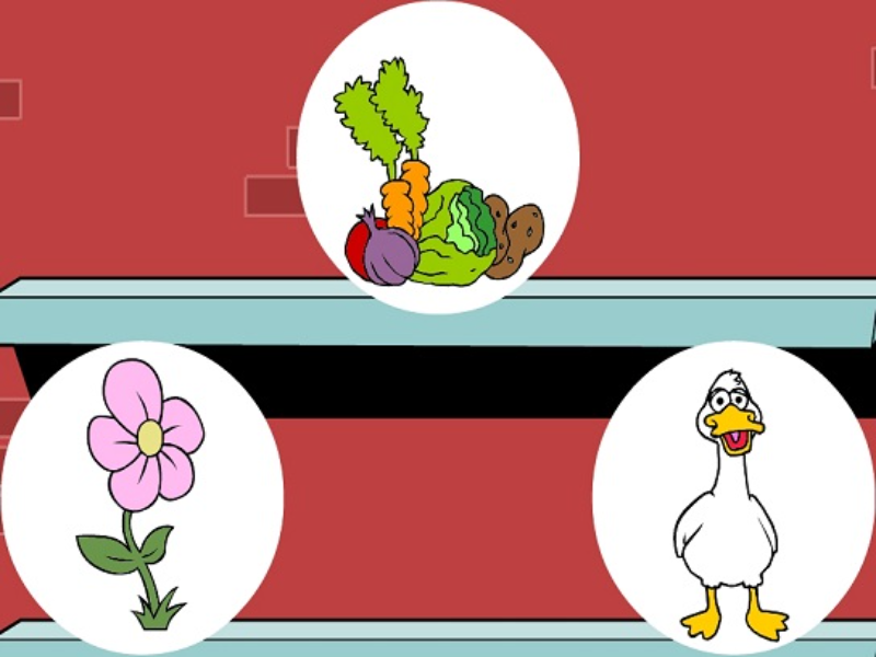 vegetables flower duck puzzle