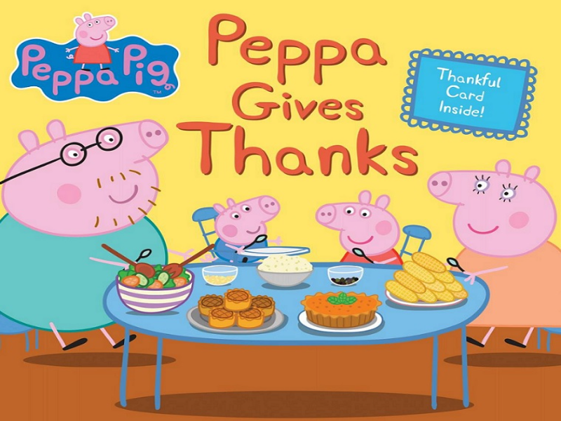 Peppa Pig Thanksgiving puzzle