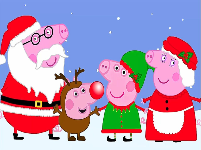 peppa pig christmas puzzle