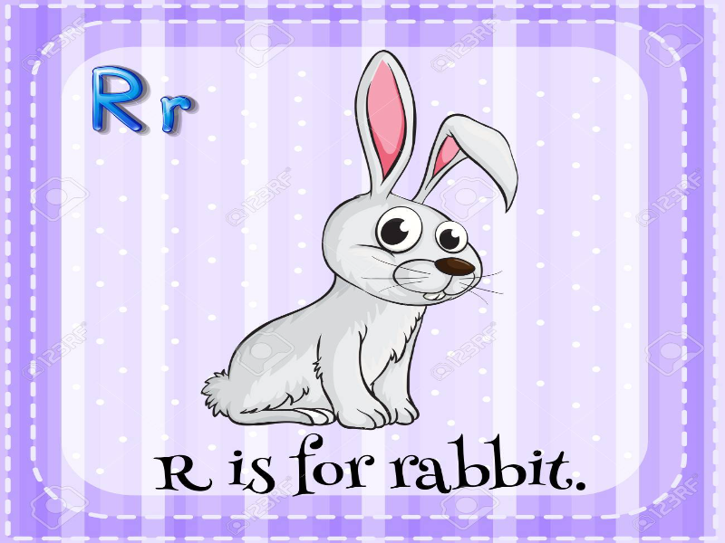 R is for Rabbit puzzle