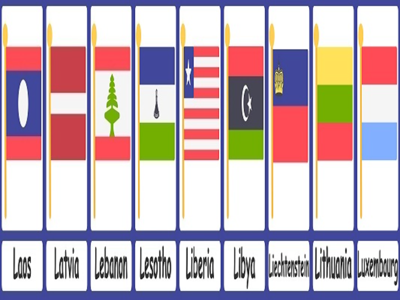 laos latvia lebanon lesotho liberia libya liechtenstein lithuania luxembourg puzzle