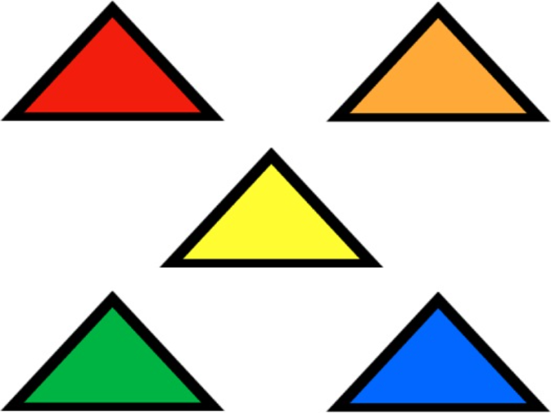 five triangles puzzle